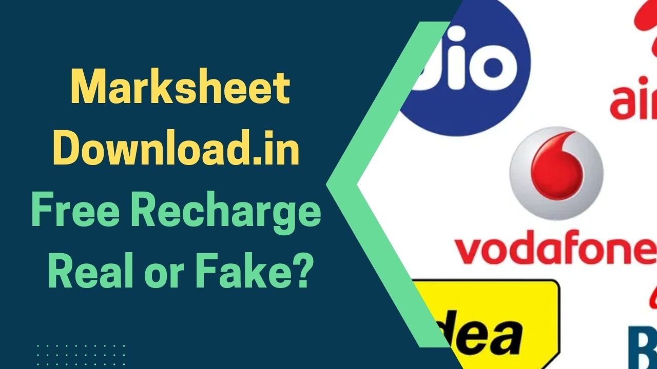 Marksheet Download.in Free Recharge: Real or Fake?