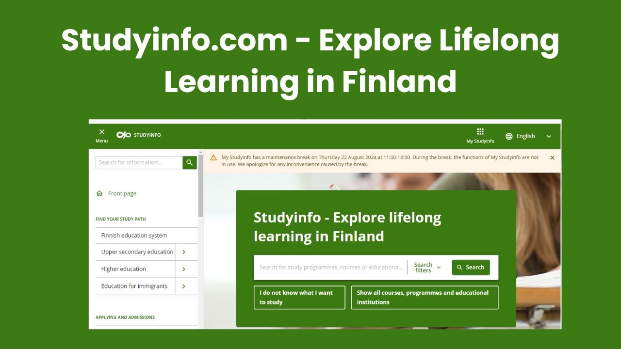 Studyinfo.com – Explore Lifelong Learning in Finland