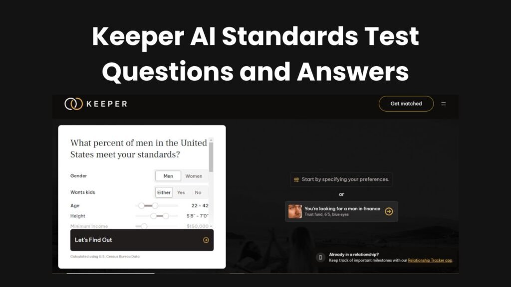 Keeper AI Standards Test Questions and Answers