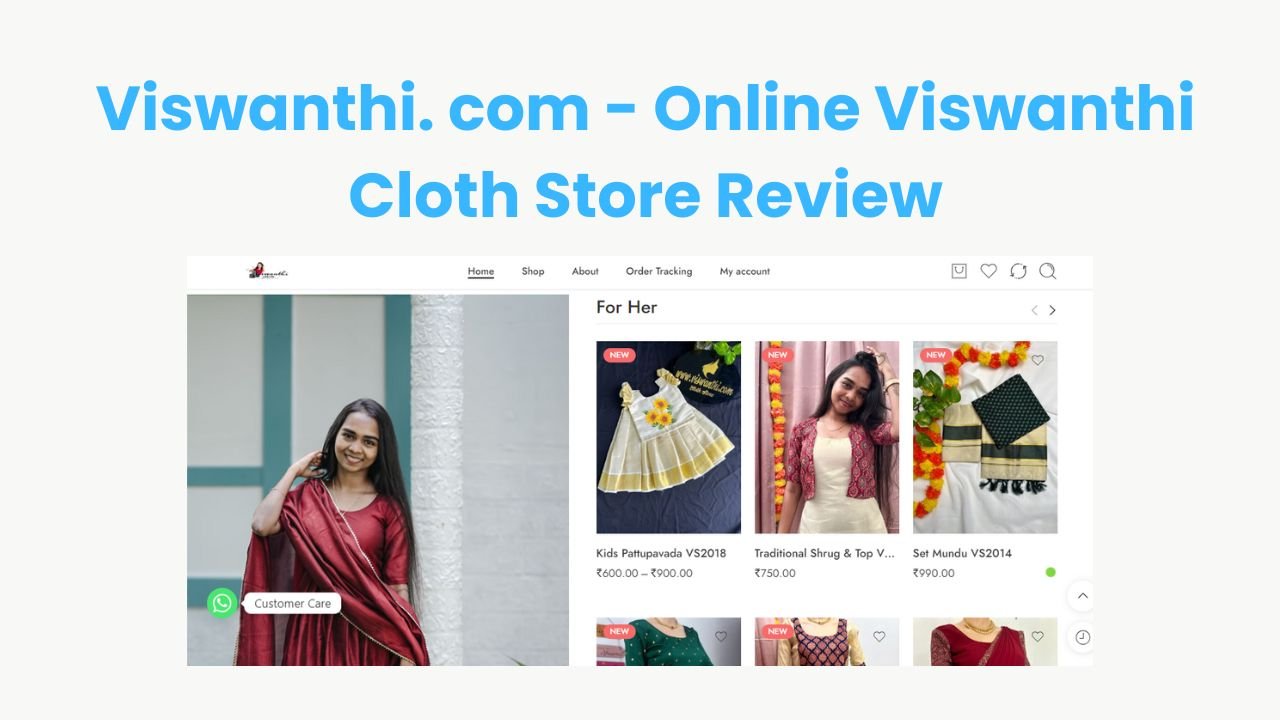 Viswanthi. com – Online Cloth Store Review