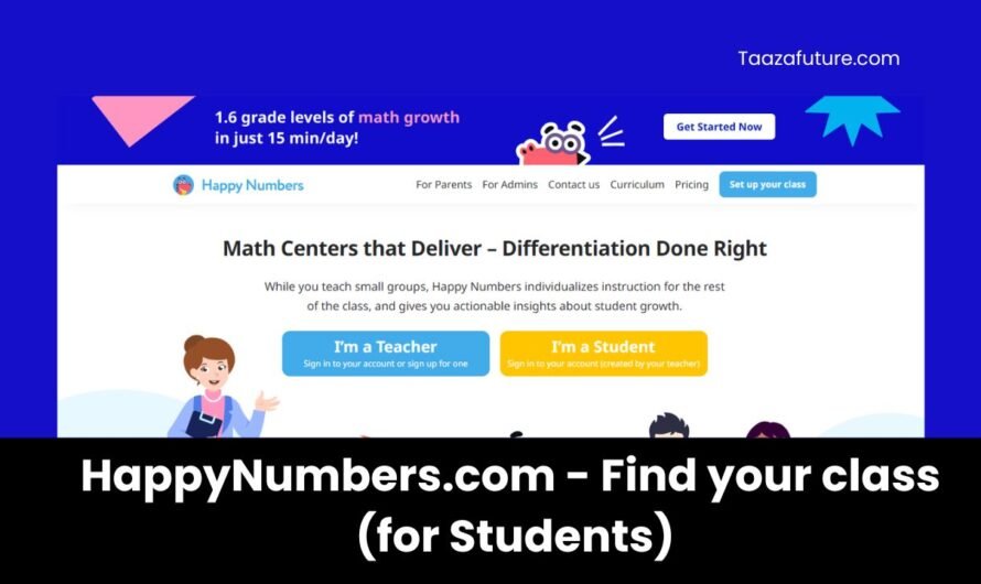 HappyNumbers.com – Find your class (for Students)